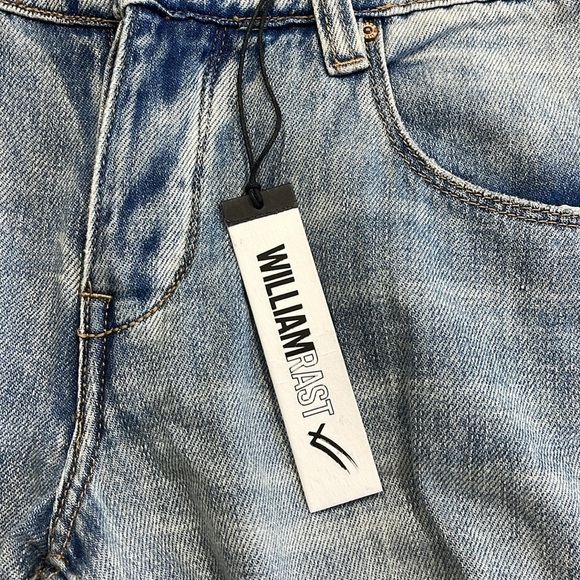 William Rast NWT My Ex’s Distressed Button Fly Raw Hem Jeans Size 26 - Picture 2 of 13